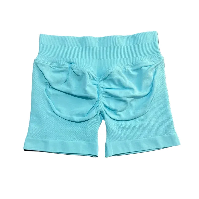 Impact Shorts 4.5" Women Fitness Sports Biker Shorts Low Waist Gym Short Workout Scrunch Butt Yoga Seamless Leggings