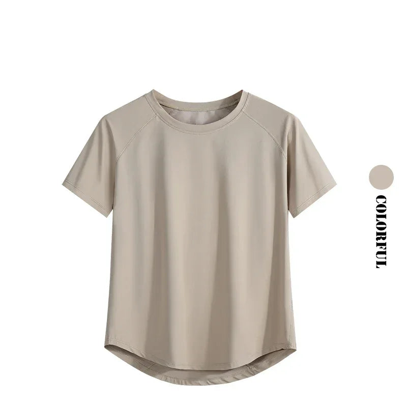 Yoga Tops Sportswear Woman Gym Shirts Breathable Quick Dry Short Sleeve Workout T Shirt Jogger Running T Shirt Yogawear New