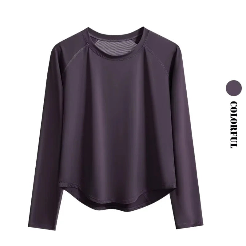 2Pcs Running Set Women Tracksuit Lightweight Loose Long Sleeve Sport Shirt Pants Sets 2 Piece Sportswear Outfit Gym Clothes