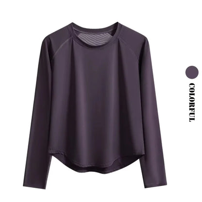 2Pcs Running Set Women Tracksuit Lightweight Loose Long Sleeve Sport Shirt Pants Sets 2 Piece Sportswear Outfit Gym Clothes