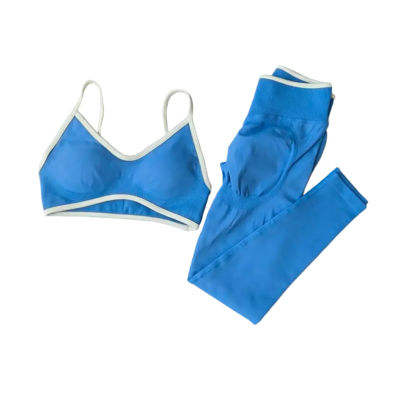 Seamless 2PCS Legging Sets Women'S Strappy Sports Bras and Leggings High Waist Fitness Sculpt Leggings Running Pants Gym Suits