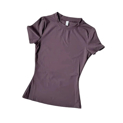 Women Yoga Top Seamless Sport T Shirts Fitness Clothes Short Sleeve Yoga Shirt Gym Top Running Active Wear