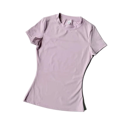 Women Yoga Top Seamless Sport T Shirts Fitness Clothes Short Sleeve Yoga Shirt Gym Top Running Active Wear